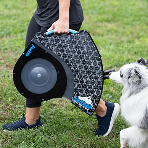 Franklin Pet Supply Co. Automatic Disc Launcher for Dogs - Ready Set Fetch Automatic Disc Tosser Dog Toy for Fetch - Portable Thrower Toy - Battery Powered - style: Disc Launcher