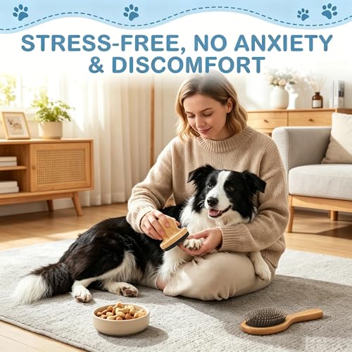 Dog Nail File, Scratch Pad for Dogs & Cats Nails, Gentle Grooming Tool | Includes 4 replaceable discs for gentle and effective claw care. Perfect alternative to traditional dog nail clippers