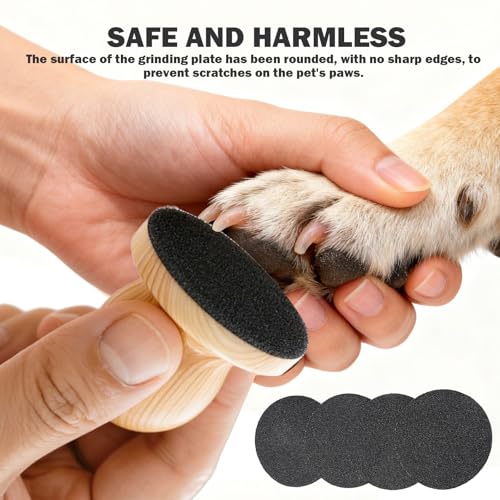 Dog Nail File,Dog Nail Scratch Board With 4 Pcs Replaceable Sandpaper,Dog Scratch Board,Nail File For Dogs,Dog Scratch Pad For Nails,Dog Scratch Pad For Nails Nail Grinder Board For Dogs & Cats