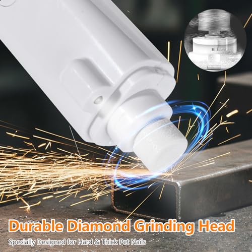 2-in-1Dog Nail Clippers & Dog Nail Grinder,Dog Nail Trimmers with LED Lights,USB Rechargeable,Quick Sensor and Splash Guard,Cat Nail Clippers Trimmers for Small,Medium,and Large Dogs & Cats
