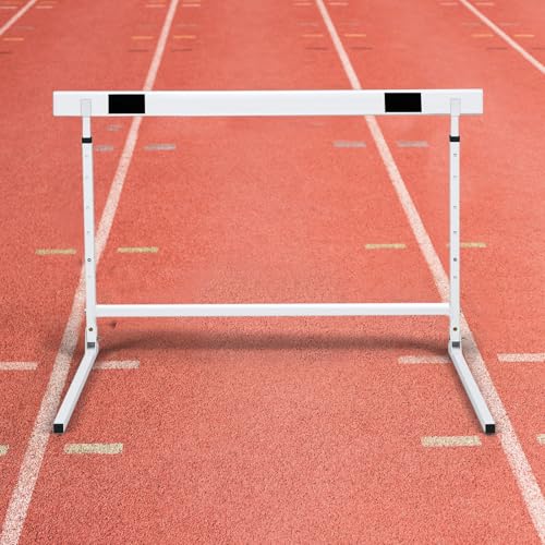 Seenelling Adjustable Height Hurdles from 27 to 42 Inch Foldable Track and Field Equipment Jumping Speed and Agility Training Hurdle for Track Soccer Athletic Basketball Courses Drills
