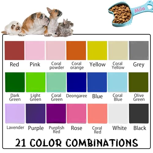 ubjva Personalized Cat Food Scoop Custom Cat Food Measuring Cup with Name Pet Accessories Gifts for Pet Lover - color: Cat Paws