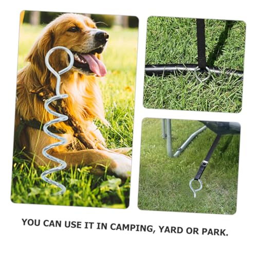 Abaodam 2Pcs Heavy Duty Dog Ground Anchor Portable Tie Out Stake for Outdoor Use for Camping Hiking and Dog Training Stable and Easy to Install Holds Strong Wind