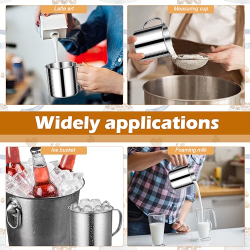 2 Pcs Dog Food Scoop 1.5 Cup,304 Stainless Steel Measuring Cups with Handle Pet Food Measuring Scoop for Dogs, Cats, Birds & Rabbits – Ideal for Dry Food & Treats (1.5 CUP) - size: 1.5 CUP