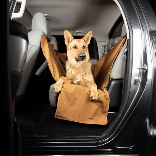 Carhartt Universal Fitted Nylon Duck Pet Hammock, Dog Back Seat Cover, Carhartt Brown - color: Carhartt Brown
