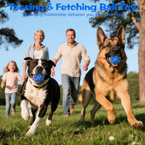 Smart Dog Ball Interactive Dog Toy with Remote Control,Automatic Moving,Bouncing and Rotating 3 Modes,E-TPU Material Aggressive Chewers,IPX7 Waterproof,Rolling Ball for Large Medium Dogs - color: Blue