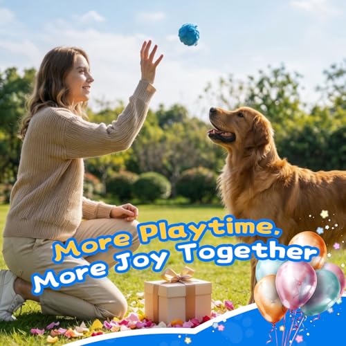 lilfrd Squeaky Dog Chew Toys, Spiky Bouncy Rubber Dog Toy Balls, Plush Toy for Small Medium Dogs, Teeth Cleaning - style: Spiky Toy