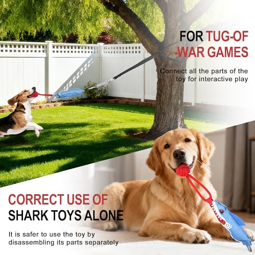 Dog tug of war Toy with Squeak,Interactive Dog Pull Toy from Tree to Keep Them Busy, Multifunctional Combination Tether tug Toy with chew Ball - color: Stump Tug of War