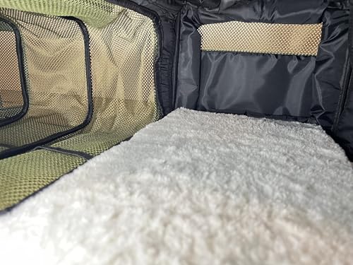 Two-Room Pet Carrier | 18x11x9 | Airline Approved Pet Carrier | 3-Way Expandable | Small Dog Carrier | Cat Carrier | Removable Wheels | Patent Pending