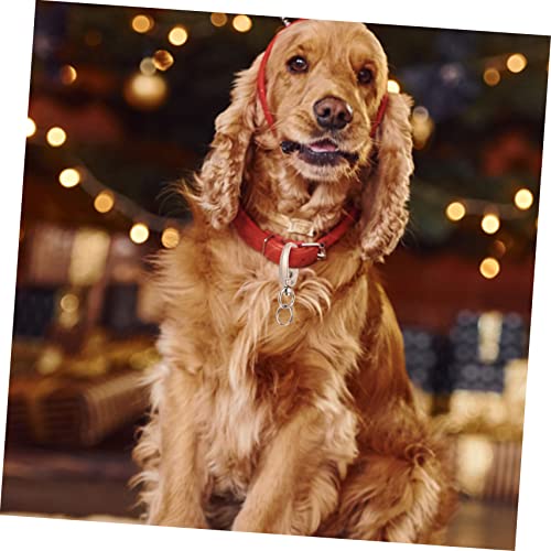 GALPADA Dog Tag Clips with Rings Pet Id Holder for Easy Attachment to Collars and Harnesses for Dogs and Cats