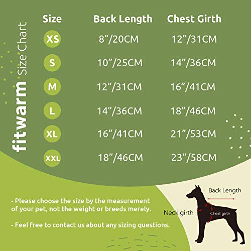 Fitwarm Tartan Plaid Dog Hoodie, Knitted Dog Clothes for Small Dogs Boy, Pet Sweater with Hood, Cat Fleece Lined Winter Outfit, Red, Navy Blue, Medium - color: Red, size: Medium