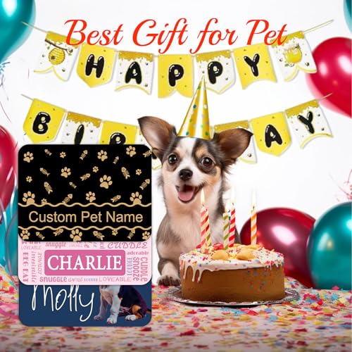 Personalized Dog Food Mats for Floors Custom Pet Placemat Mats for Food and Water Waterproof Customized Pet Food Mat with Name Gifts for Dog & Cat Owners Design 2