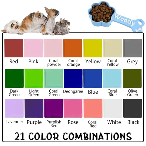 ubjva Personalized Dog Food Scoop Custom Dog Food Measuring Cup with Name Pet Accessories Gifts for Pet Lover - color: Dog Paws