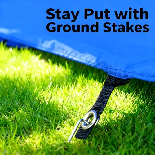 Dog Agility Tunnel with Carry Bag and Ground Spikes, Foldable 10-Foot Tunnel for Dog Training, Dog Agility Equipment for Outdoor, Backyard, Indoor Use, KINETOVOLTA