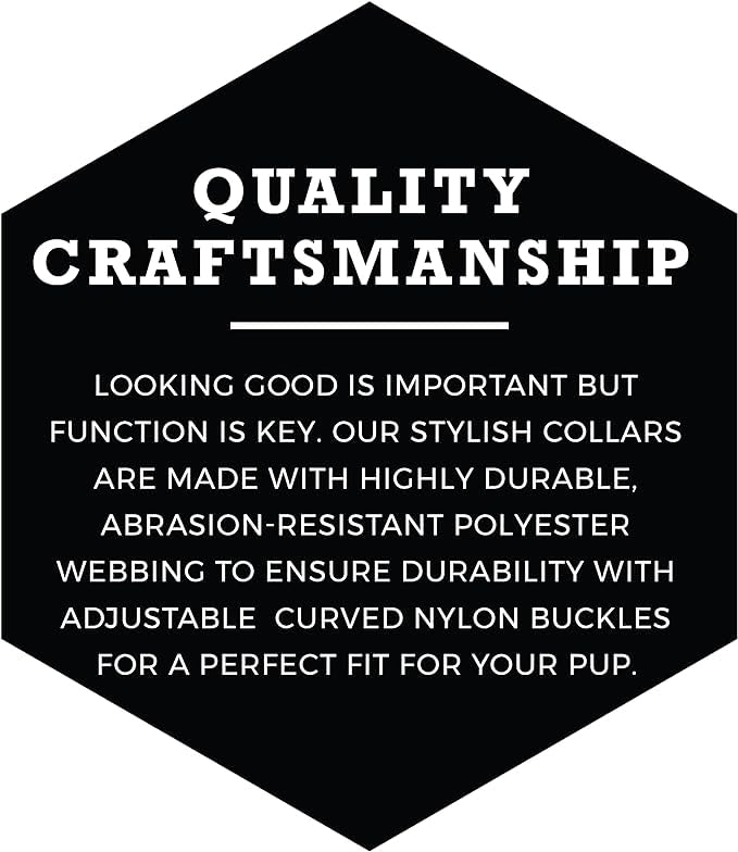 Wolfgang Heavy Duty, Adjustable Dog Collar with Quick Release Nylon Buckle for Walking & Training, DarkSkies Print, Small - color: DarkSkies Print, size: Small (5/8 Inch x 8-12 Inch)