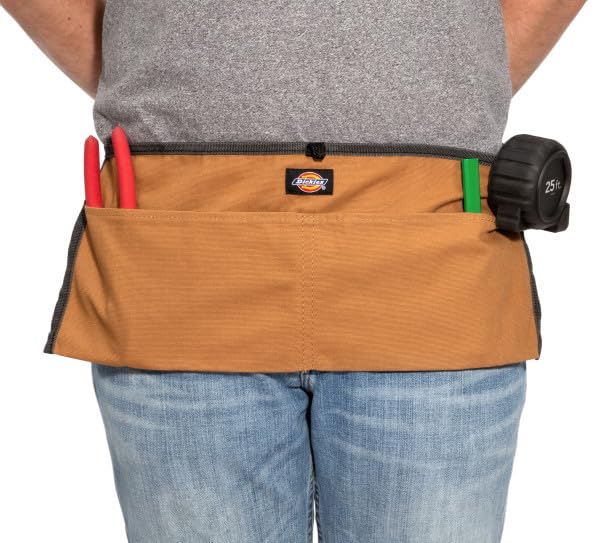 Dickies 2-Pocket Canvas Work Waist Apron, Suitable for Woodworkers, Artists, and Other Craftspeople - color: Tan, style: Case of 6