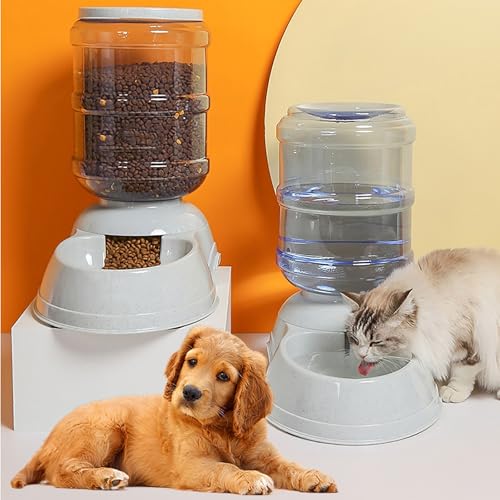 Pet Water Dispenser Station for Large Dogs and Cats,3 Gallon/11L Gravity Automatic Feeder, Cat Dog Water Fountain, Dog Water Bowl Dispenser,Large Breed Dog Drinking Fountain - size: 3 Gallon Water