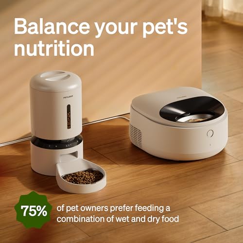 PETLIBRO Automatic Cat Feeder Wet Food with Stainless Steel Bowl, Refrigerated Auto Cat Feeder with Semiconductor Cooling, 3 Fresh Meals for 3 Days, App-Controlled Pet Food Dispenser, Easy to Clean