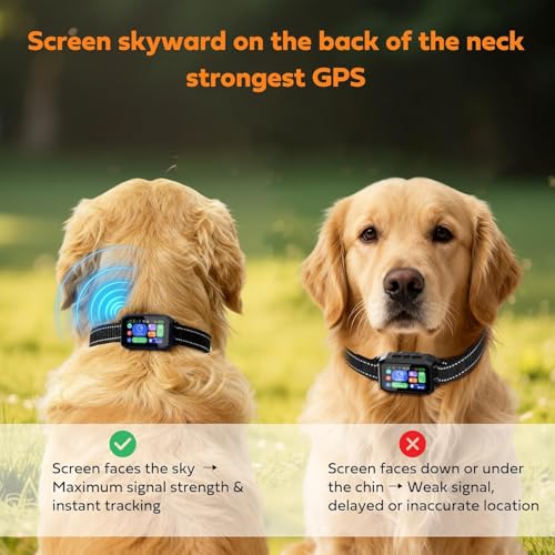 GPS Wireless Dog Fence & Training Collar System, Free App/Remote Controlled Custom Boundary up to 7000ft, Beep/Vibration/Safe Correction Modes, Early Alert, Waterproof for Dogs 10+lbs