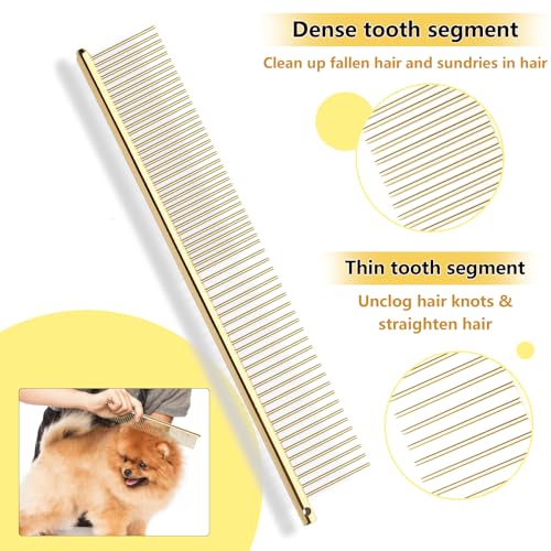 Dog Grooming Scissors,Paint Coated Curved Scissors Thinning Scissors with Safety Round Tips, Sharp and Durable 5 in 1 Dog Scissors for Grooming