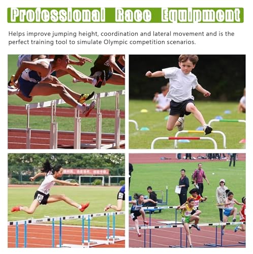 5 Pack Dog Training Hurdles, 6in/ 9in/ 12in/ 20in Different Height Sports Hurdle for Track & Field, Football, Mini Agility Athletic Trainer Set(50cm(20")) - size: 50cm(20")
