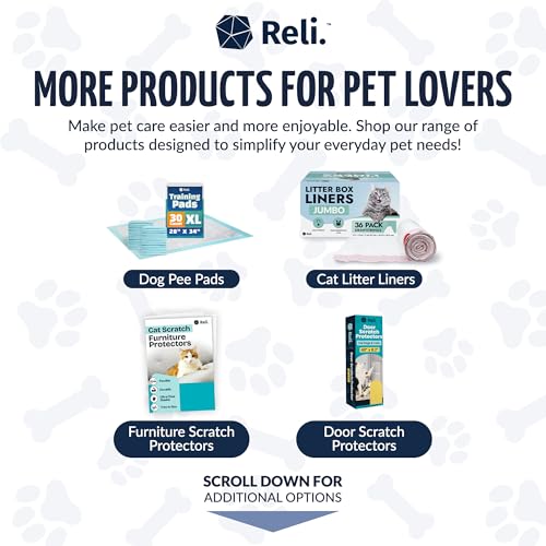 Reli. Dog Poop Bags (2000 Pack, 5 Large Rolls) | 9"x13" Large Poop Bags for Dogs | Unscented, Leak Proof for Doggie/Pet Waste Clean Up | Black | Dispenser Box | Bulk