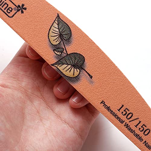 25 Pieces Nail Files and Buffers Mixed Grit, 100/120/150/180/240 Grits Reusable Emery Boards for Acrylic Files and Natural Nails - size: 25 Count (Mixed Grit)
