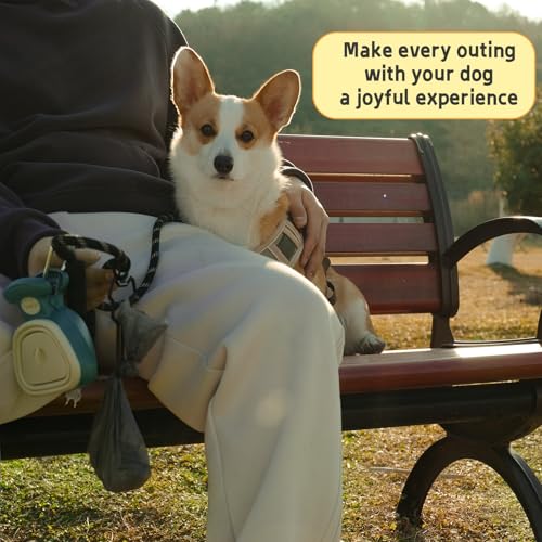 Medium Pooper Scooper, Portable and Handheld Size for Walking Large and Small Dogs Outside Yard or Travel Outdoors, Pup Poop Scoop with Container and 30pcs Pet Waste Bag Attachment - size: Medium