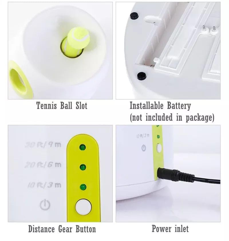 Compact Automatic Dog Ball Launcher Interactive Fetch Machine