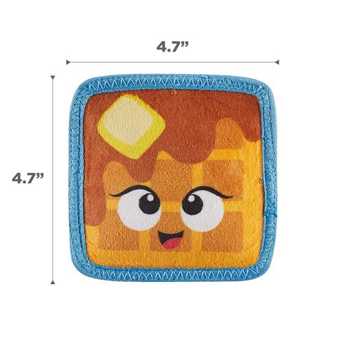 Outward Hound Tough Skinz Durable Squeaky Dog Toy with Two Tough Layers, Waffle, Multicolor, Small - color: Waffle, size: Small