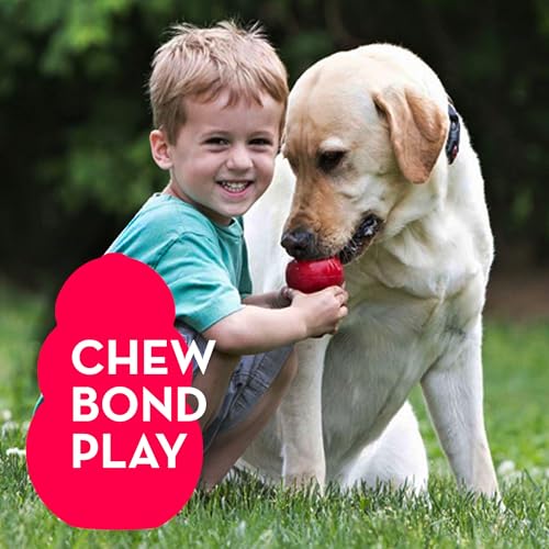 KONG Classic Stuffable Dog Toy - Fetch & Chew Toy for Dogs - Treat-Filling Capabilities & Erratic Bounce for Extended Play Time - Durable Natural Rubber Material - for Medium Dogs (Pack of 2) - size: Medium(2-Pack)