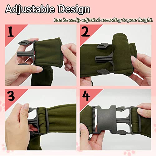 NATUYA Pet Dog Sling Carrier - Dog Sling with Net bag for Carrier Dogs Cats-Hands Free Pet Bag-Buckle net Pocket pet Bag (Green) - color: Green