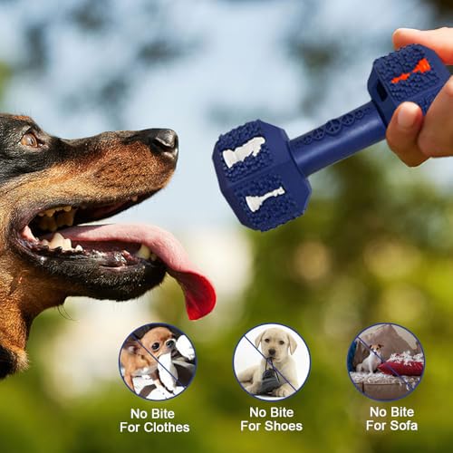 Dog Chew Toys for Aggressive Chewers,Food Grade Non-Toxic Dental Pet Toy,Tough Durable Indestructible Dog Toys for XSmall Dogs.Blue(5IB-8IB) - color: Small 4.3IN Blue