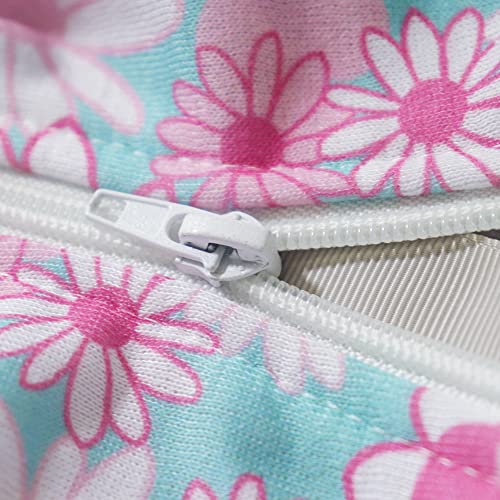 Blue Puppy Dog Hoodies for Small Medium Dogs, Christmas Hooded Sweatshirt with Pocket Pet Cat Hoody Clothes Sweaters Fleece Coat Dog Costume Winter - color: Blue flowers, size: Medium
