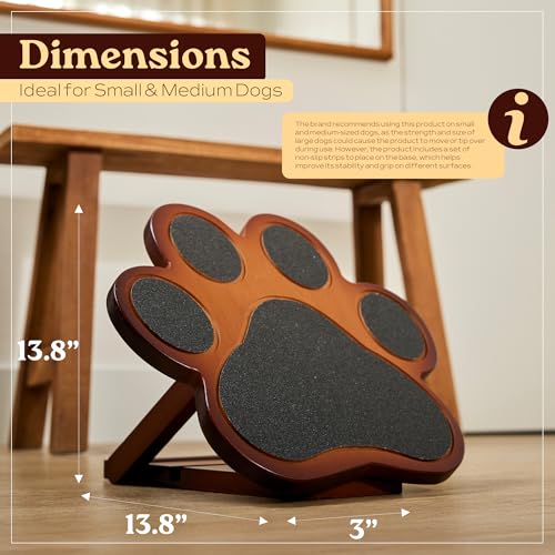 Dog Scratch Board – Bamboo 3-Piece Set for Small & Medium Dogs, Includes Nail File Board, Door Knob Nail Filer & Curved File – Reinforced Durable Design, Non-Slip Training Pad