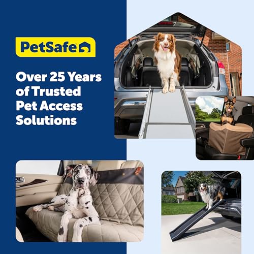 PetSafe Happy Ride Extra Long Telescoping Dog Ramp, Portable Pet Ramp for Cars, Trucks & SUVs with Adjustable Sizing - size: X-Large