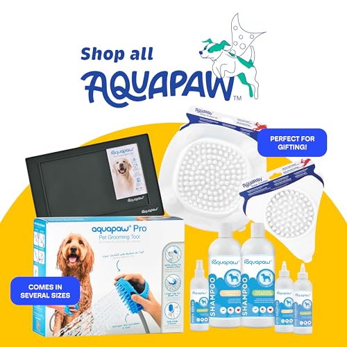 Aquapaw Lick Mat for Dogs 2-Pack XL, Suction Cup Dog Slow Feeder Pad & Licking Mat for Peanut Butter Treats – Calming Dog Bathing Aid, Stress Relief & Mental Stimulation for All Breeds - White