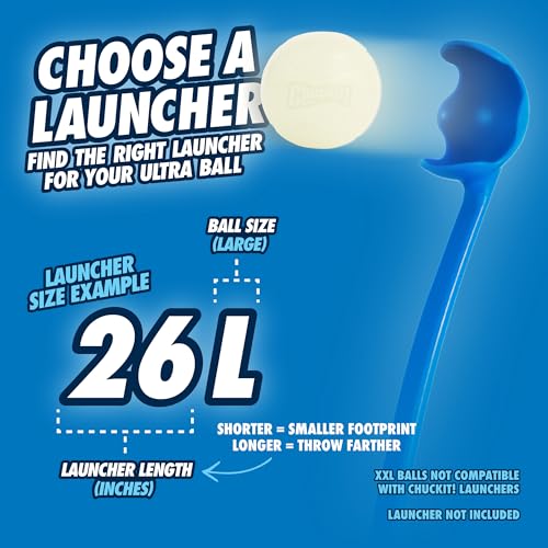 Chuckit! Glow in the Dark Bouncy Ball for Dogs, Chuckit Dog Toy, Max Glow Balls - Large, 3 Inch, Pack of 1 - size: Large