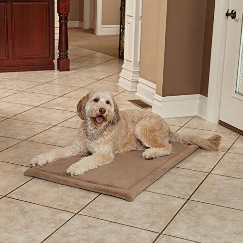 MidWest Homes for Pets XXL QuietTime Taupe Micro Terry Pet Bed, Ultra-Soft & Cushioned Crate Pad for 54-inch Giant Crates, Machine Washable - size: 54 inch