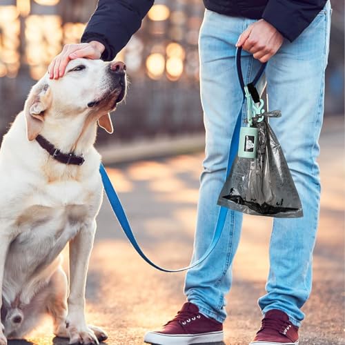 SVD.PET Dog Poop Bags Rolls, 900 Bags with Waste Bag Holder, 100% Leak-Proof, Unscented Dog Bags for Poop, Pet Waste Bag Refill Rolls - color: Gray (900 Poop Bags)