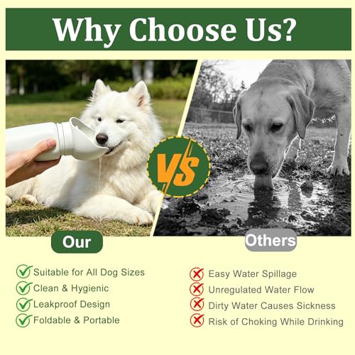 2 in 1 Foldable Dog Water Bottle, Leakproof Portable Pet Dispenser, Water Bottle Dog Bowl, Collapsible Food Grade Silicone Puppy Bottles, Lightweight Foldable for Travel Walking Caming (Grey) - color: Grey