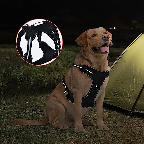 Amazon Basics No-Pull Dog Harness, Adjustable Front Clip, Escape Proof Tactical Vest, Small, Black - size: Small