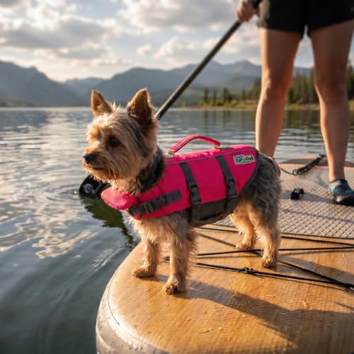 Outward Hound Granby Splash Pink Dog Life Jacket, XS - color: Pink, size: X-Small (Chest Girth: 11"-15")