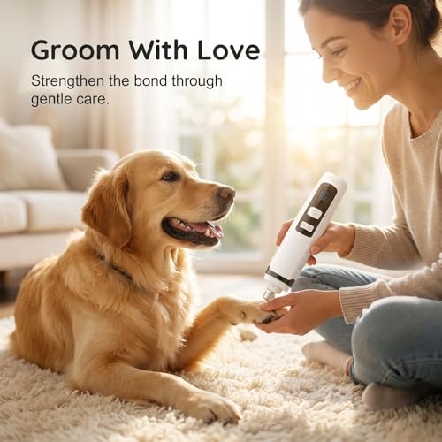 Silent Groom Pro, 2026 New Silent Pet Nail Grinder, Dog Silent Nail Grinder for Dogs Silent Dog Nail Trimmer, Rechargeable USB Charging Electric Pet Nail Grinder Nail File for Pet (#02) - color: #02