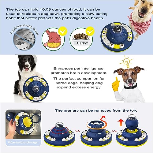 KADTC XL 2-Level Dog Puzzle Toy, Mental Stimulation for Dogs | 3 Cups central feeder adds shake-to-release rewards and adjustable channels for beginner-to-advanced play.