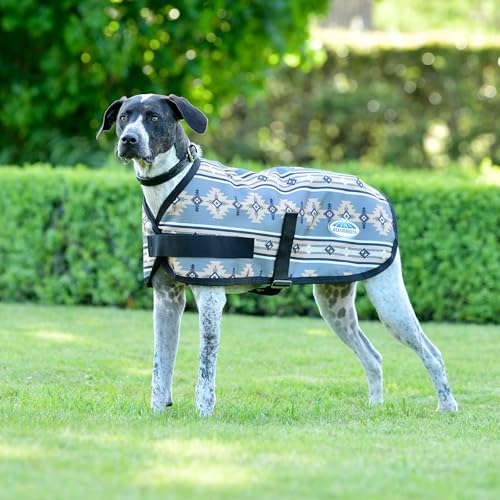 WeatherBeeta ComFiTec Essential Dog Coat, Grey Navajo Print, 12" - color: Grey Navajo Print, size: 12"