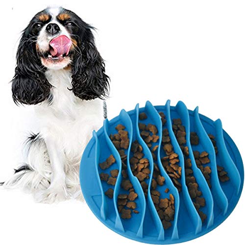 Cat Fun Slow Feeder Bowl Interactive Stop Bloat Pet Dogs Bowl Prevent Choking Healthy Non-Toxic (S:7.5 Inch)