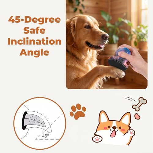 Dog Nail File with 6Pcs Replaceable Filing Disc, Dog Scratch Board for Safe and Easy Nail Care, Dogs Nails Scratch Board Ensures Smooth and Healthy Nails for Dogs and Cats
