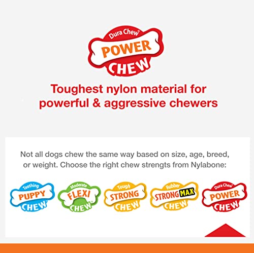 Nylabone Power Chew Camo Dog Toy - Dog Toys for Aggressive Chewers - Indestructible Dog Toys for Aggressive Chewers Large Breed - For Extra Large Dogs - Chicken Flavor X-Large/Souper - 50+ lbs.