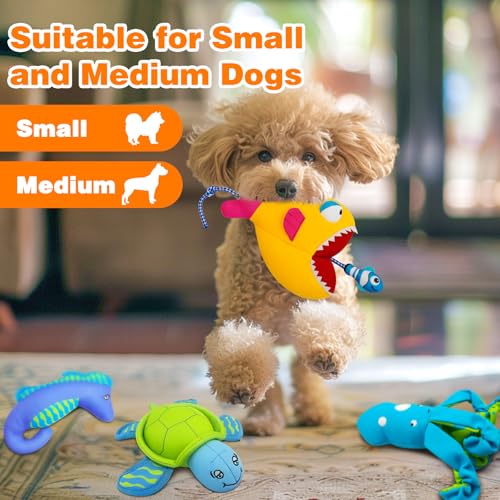 Rope Dog Toys, Floating Dog Toys with Rope for Indoor or Outward Play, Fish Interactive Dog Gifts for Small and Medium Dogs - style: G-Big Fish
